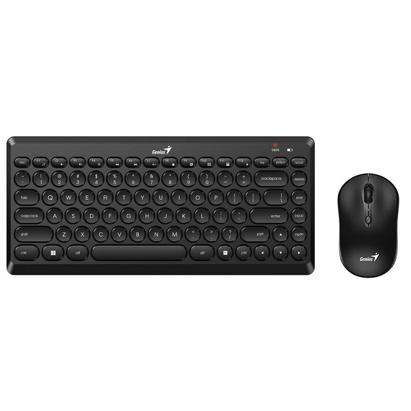 Комплект беспроводная клавиатура + мышь Genius LuxeMate Q8000, Black Комплект беспроводная клавиатура + мышь Genius LuxeMate Q8000, Black - фото 1