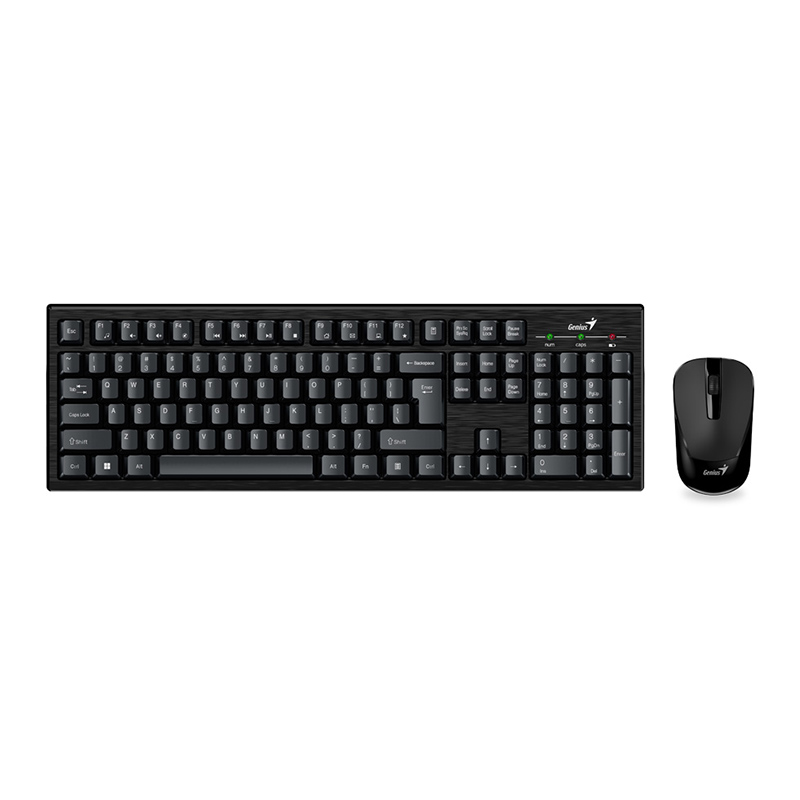 Genius Комплект беспроводная клавиатура + мышь Genius Smart KM-8101, Black
