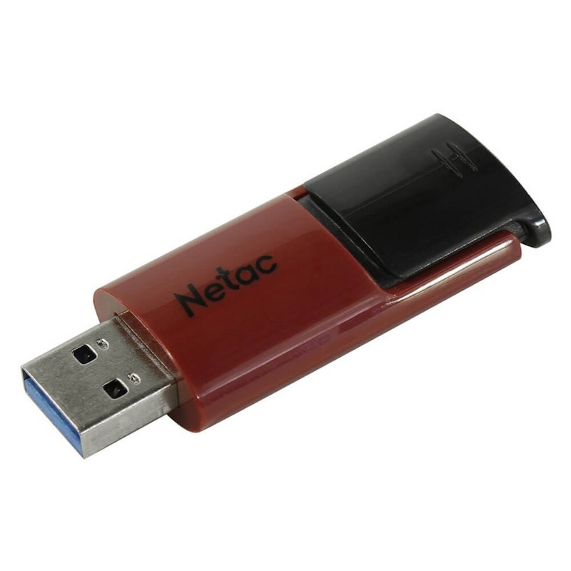 Netac Флешка Netac U182 16 ГБ USB 3.0 Black/Red (NT03U182N-016G-30RE)