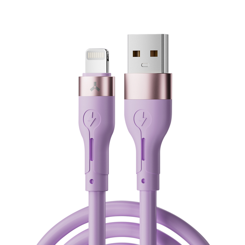 Кабель Accesstyle AL24-S100 USB-Lighting 1м Violet