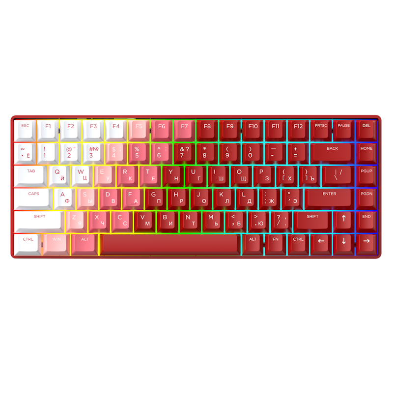 

Беспроводная клавиатура Dareu A84 Flame Red