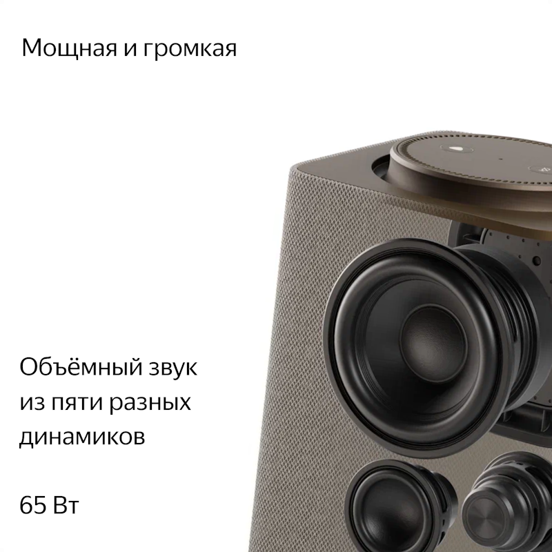 Умная колонка Яндекс Станция Макс с Алисой, с Zigbee, YNDX-00053Е ...