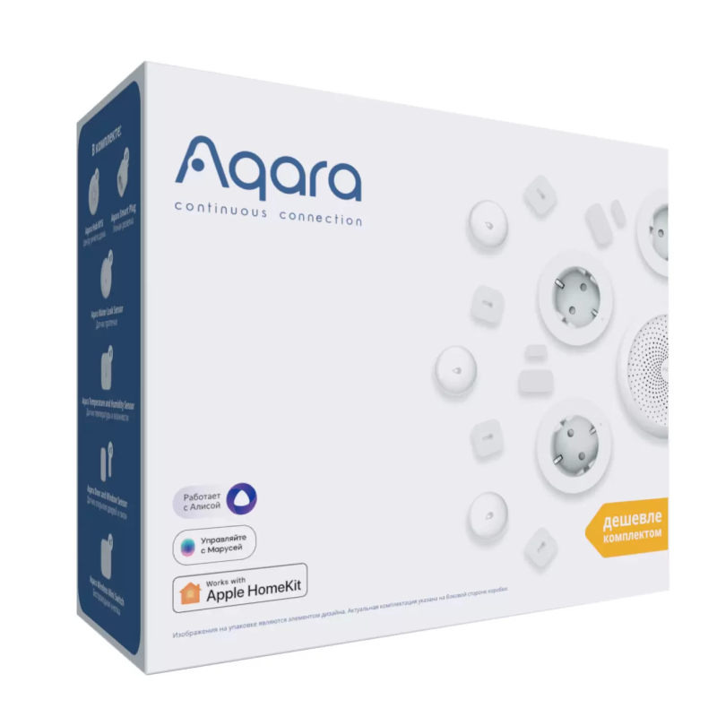 

Упаковка картонная Aqara Starter Kit KB001