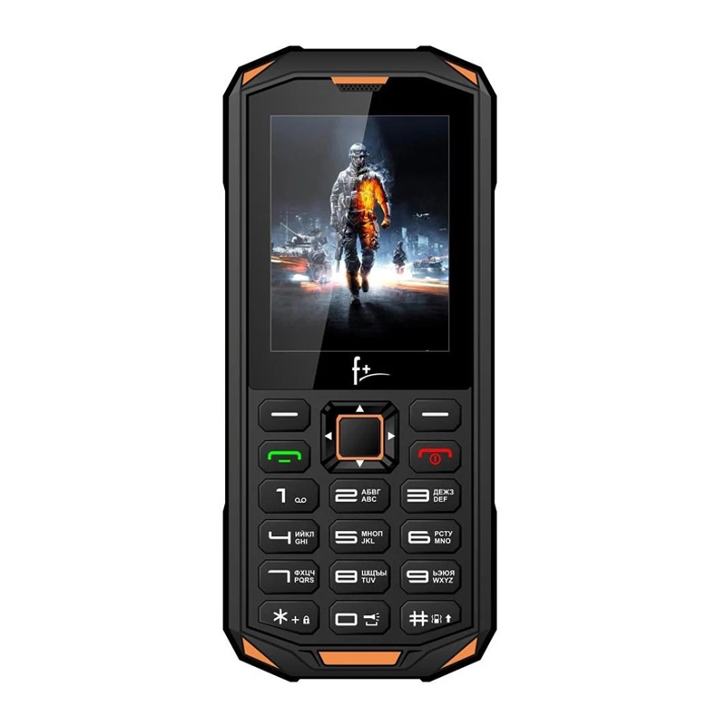 Мобильный телефон F+ R240 Black/Orange
