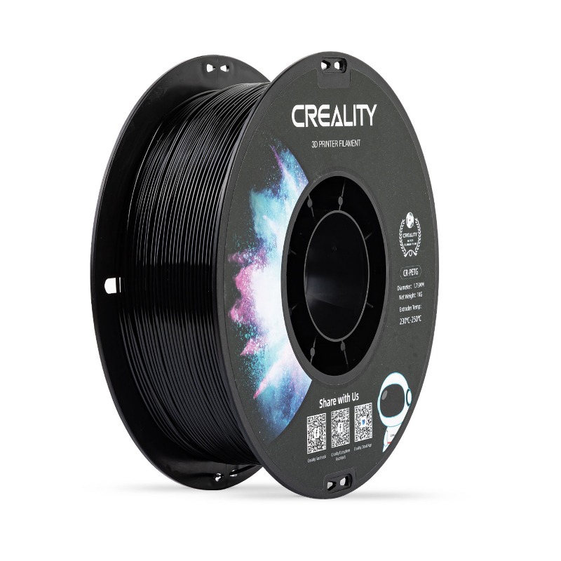 

Катушка CR-PETG пластика Creality 1,75 мм 1кг для 3D принтеров, черный