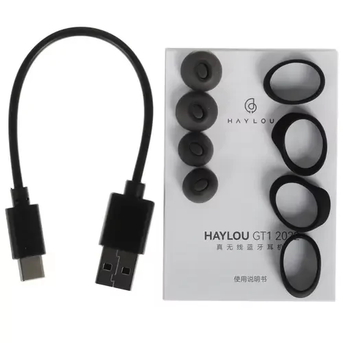 Беспроводные наушники TWS Haylou GT1 2022, чёрный 22
