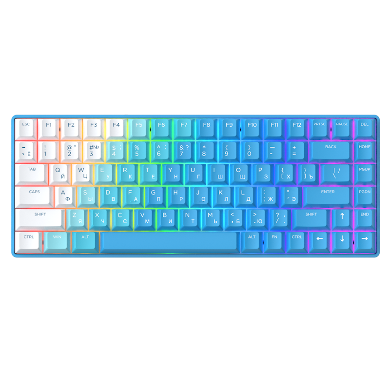 

Беспроводная клавиатура Dareu A84 Ice Blue
