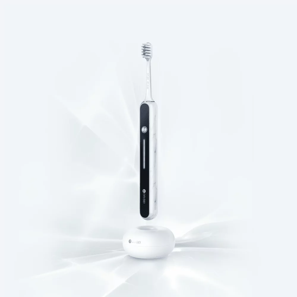 Электрическая зубная щетка DR.BEI Sonic Electric Toothbrush S7, мраморно-белая 14
