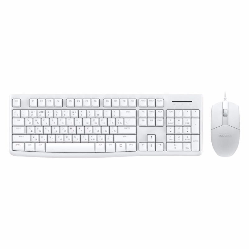 Dareu Комплект проводной клавиатура + мышь Dareu MK185 White, 1.5 м