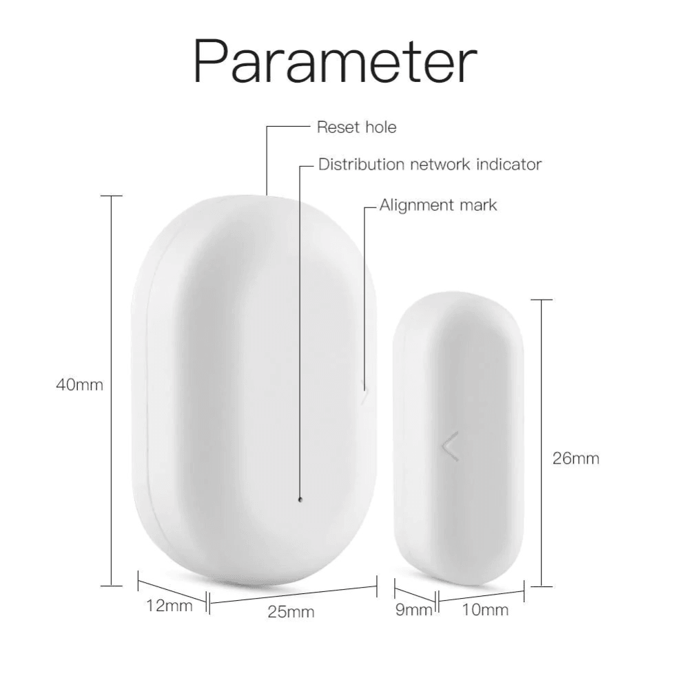 

Датчик открытия дверей и окон Moes Door&Window Sensor Zigbee